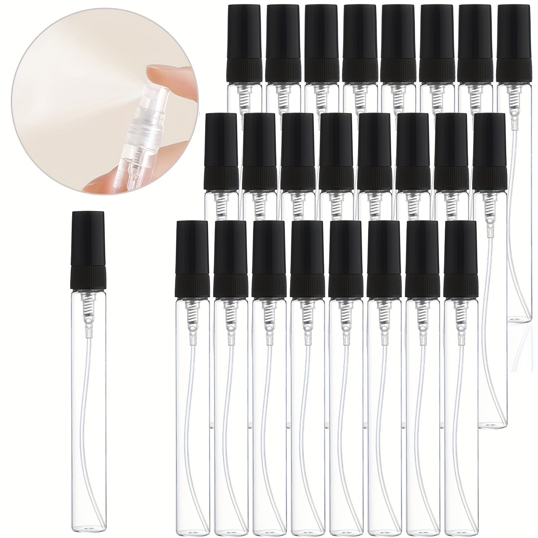Perfume Fragrance Book - 25pcs 10ml Refillable Empty Portable Glass