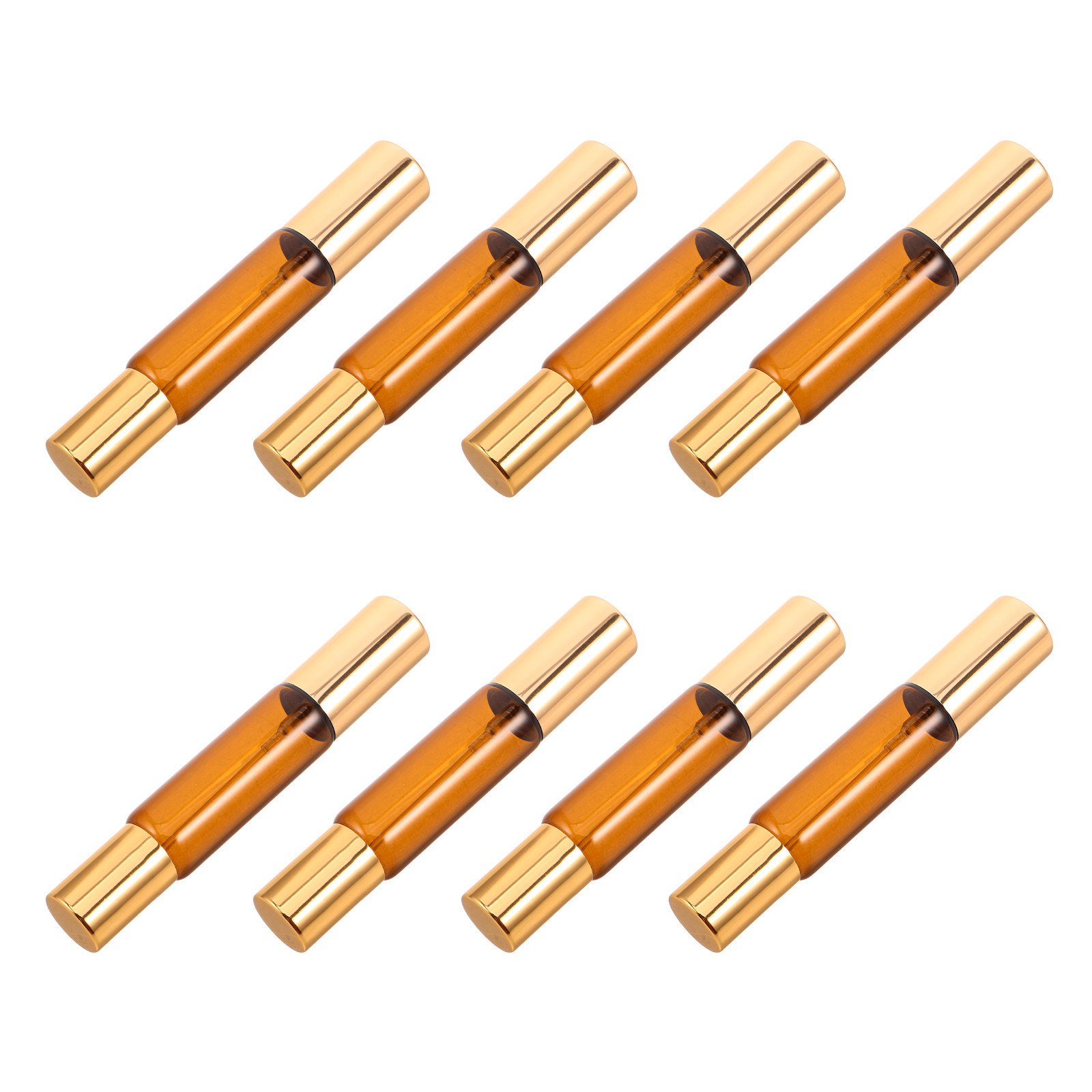 8Pcs Dual-Head Amber Glass Ess - Perfume Refill Bottle ulasan dan harga