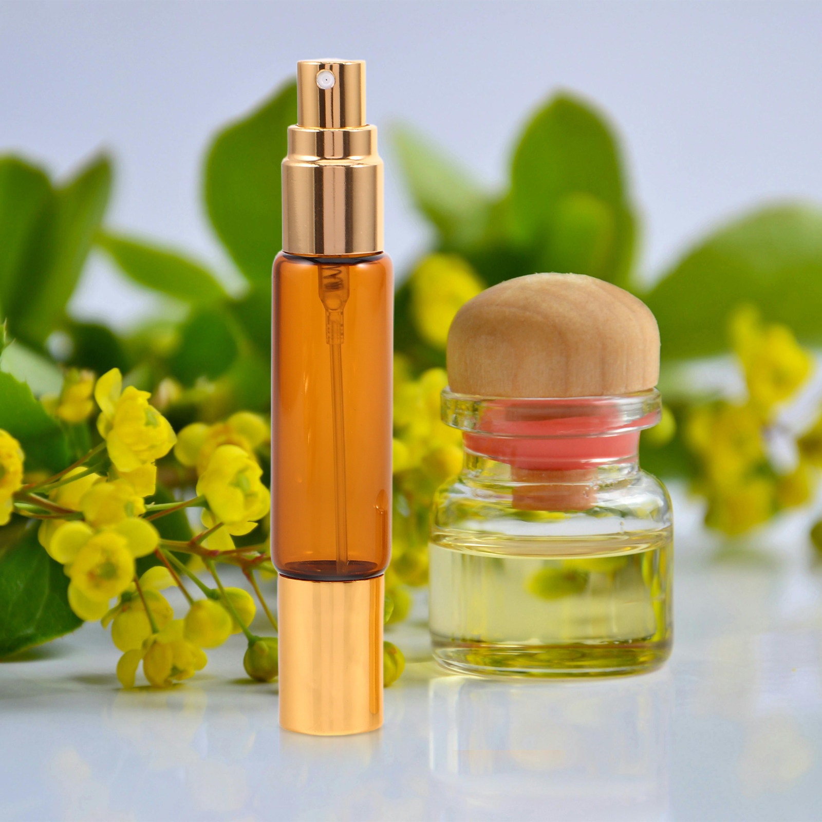 8Pcs Dual-Head Amber Glass Ess - Perfume Refill Bottle ulasan dan harga