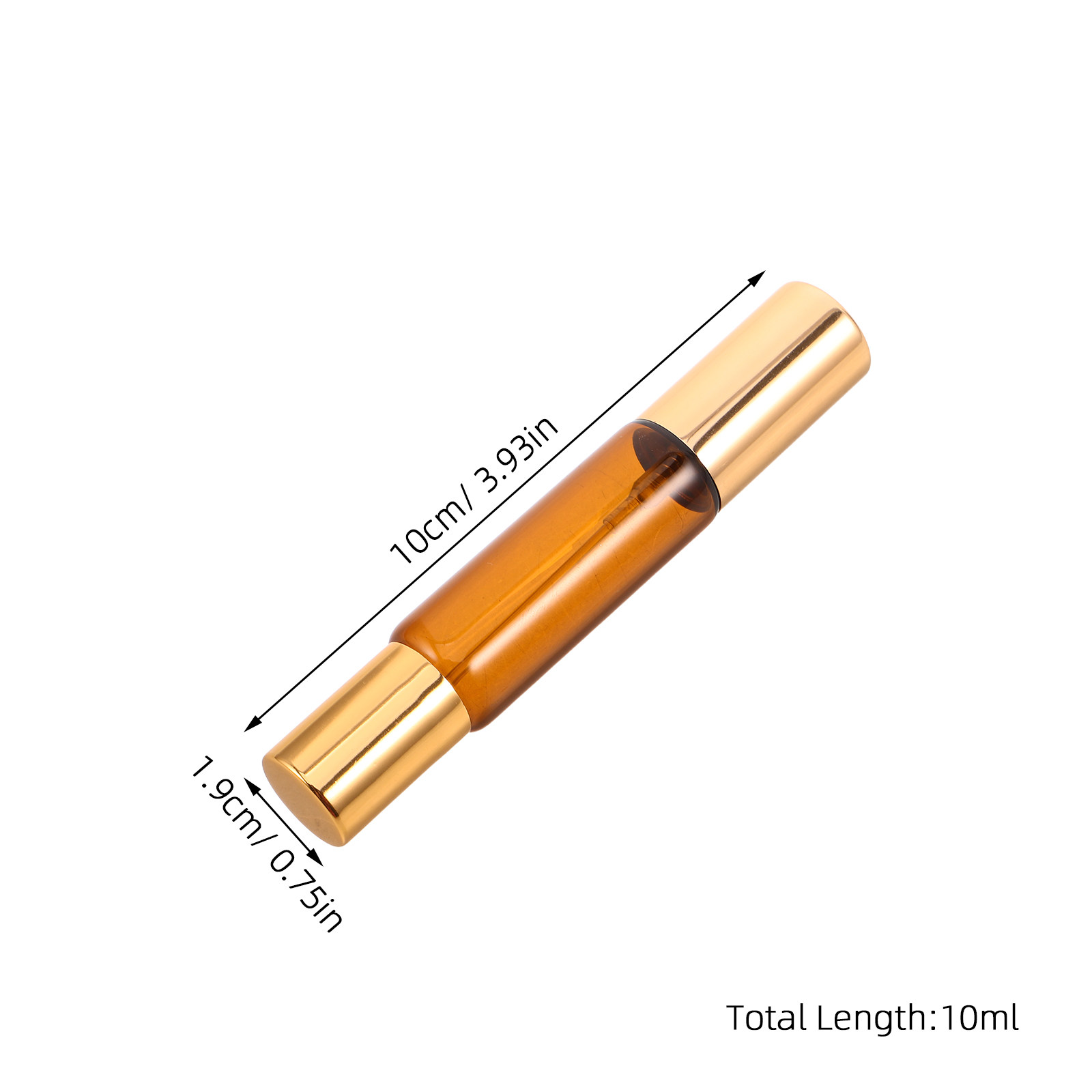 8Pcs Dual-Head Amber Glass Ess - Perfume Refill Bottle ulasan dan harga