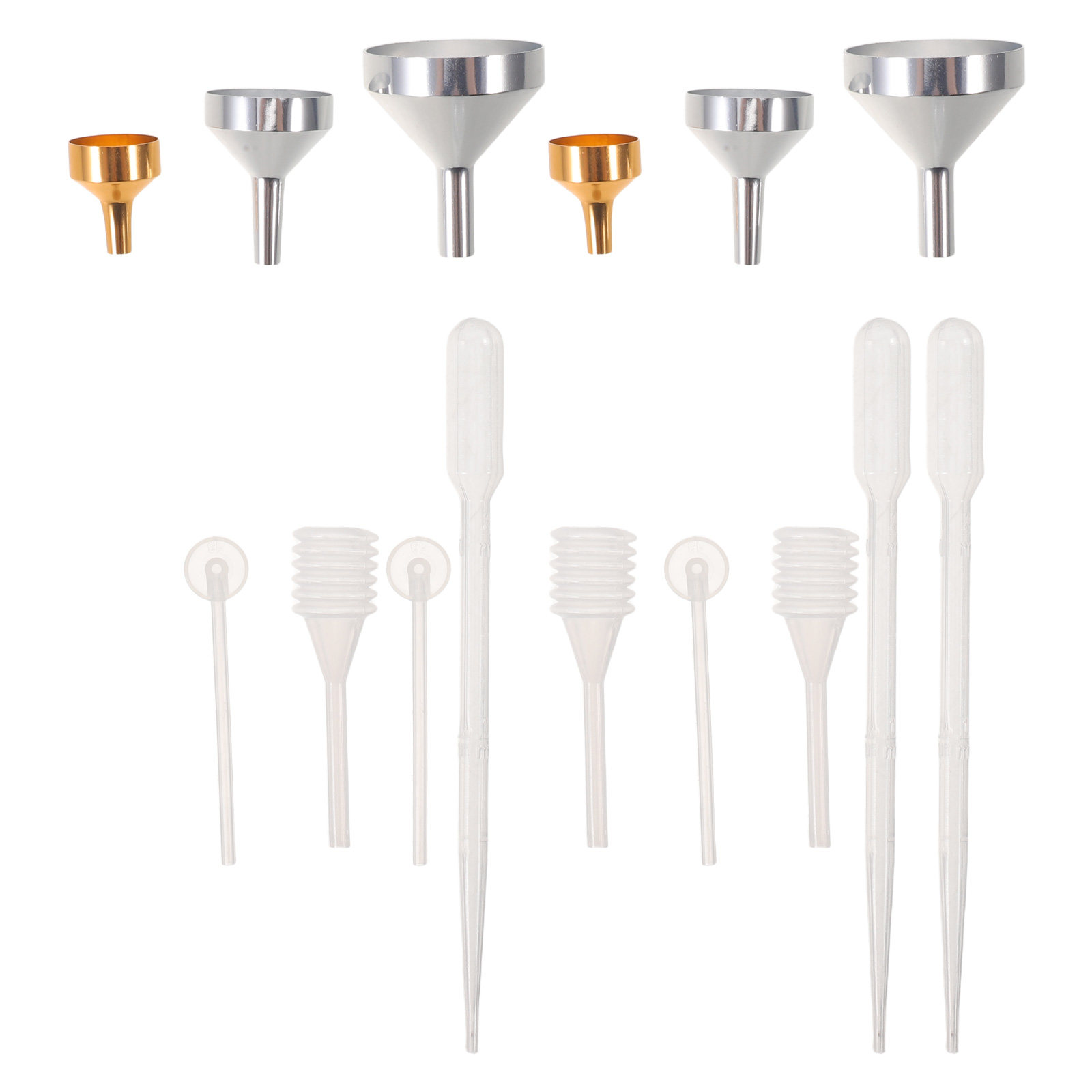 1Set Metal Funnel Kit Mini Alu - Perfume Refill Bottle ulasan dan harga