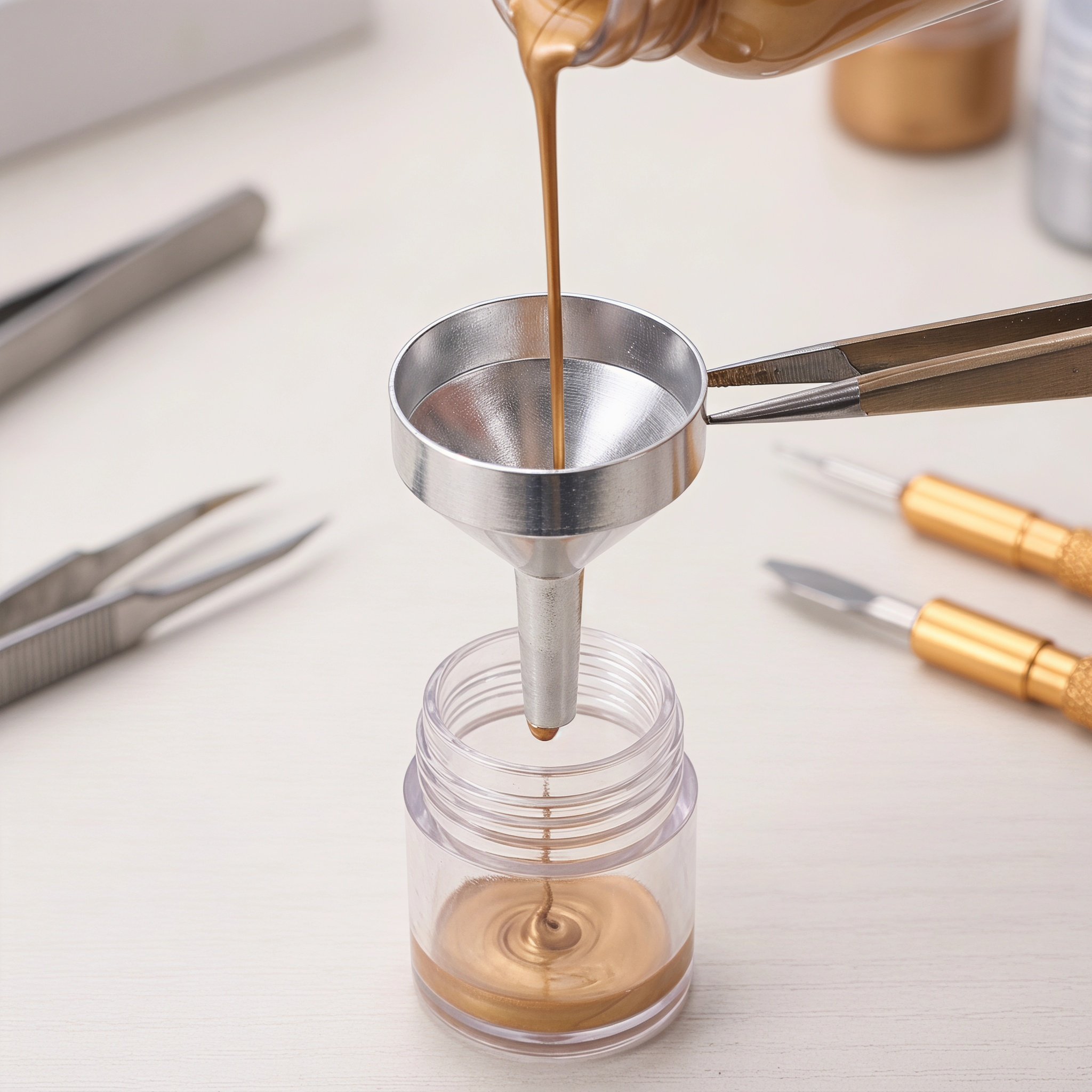 1Set Metal Funnel Kit Mini Alu - Perfume Refill Bottle ulasan dan harga