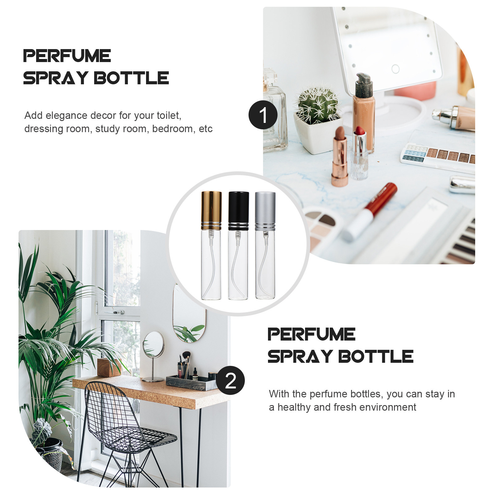6Pcs Perfume Spray Bottle Port - Perfume Refill Bottle ulasan dan harga