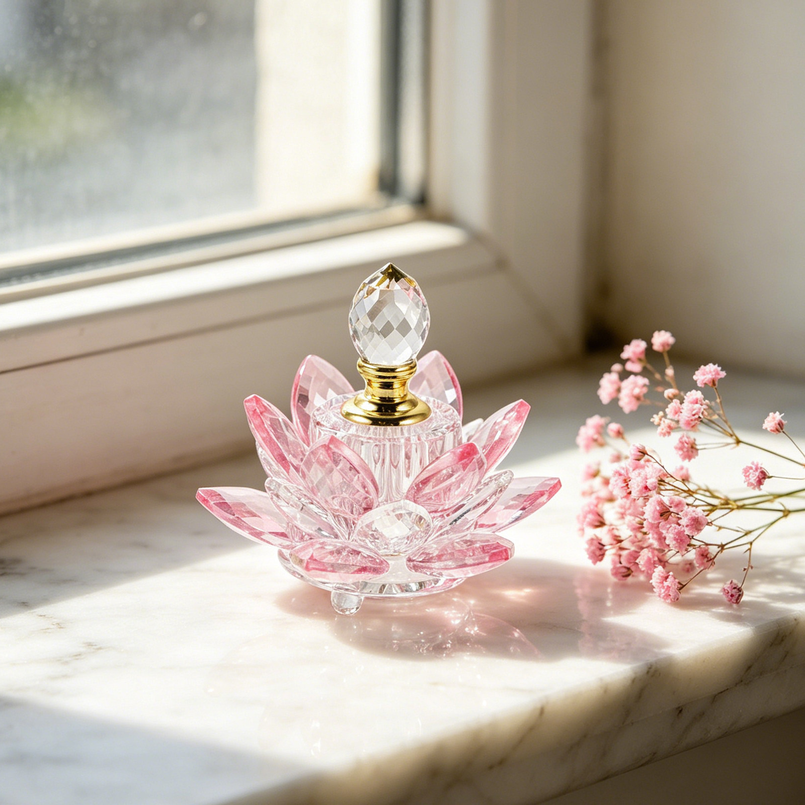 Refillable Crystal Lotus Flowe - Perfume Refill Bottle ulasan dan harga