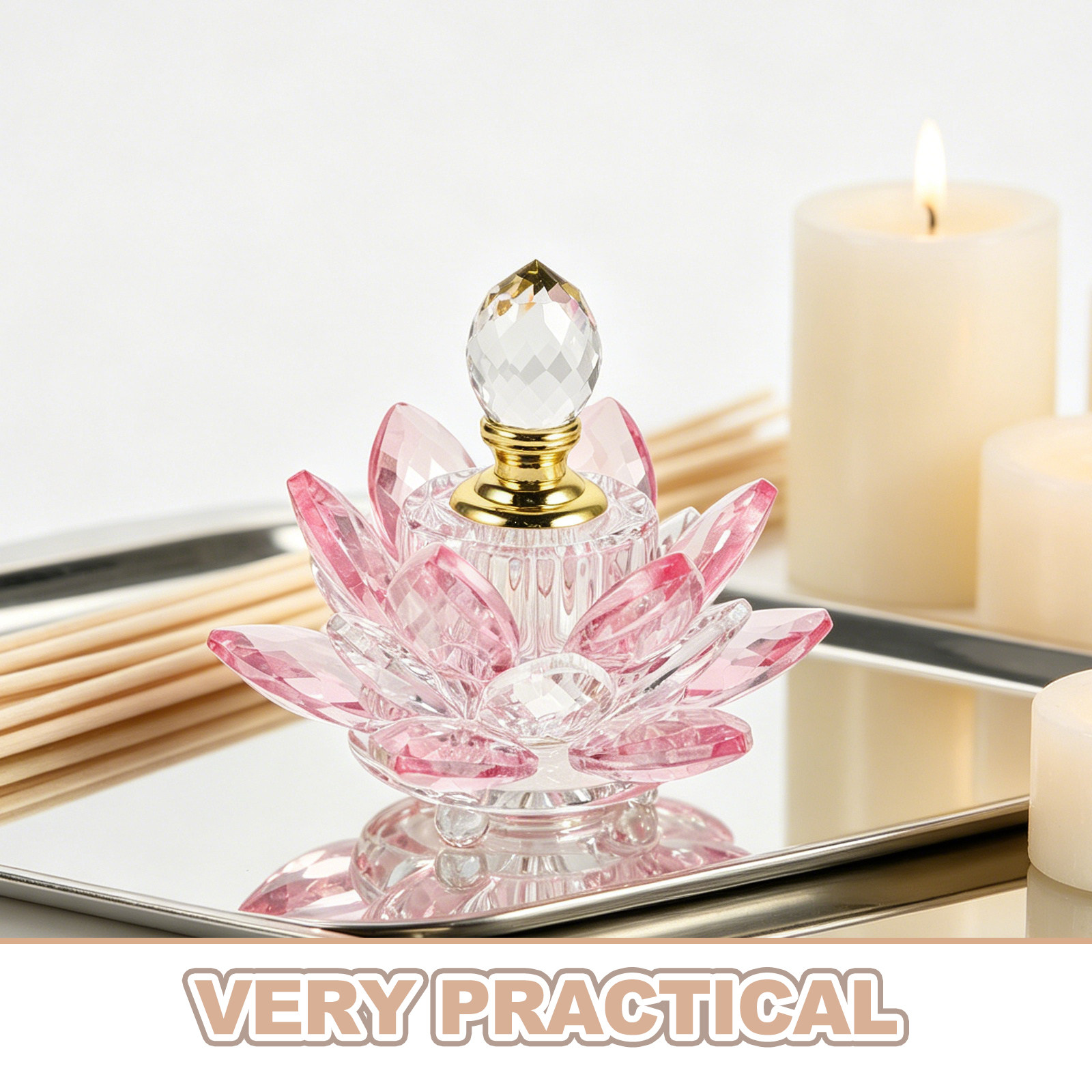 Refillable Crystal Lotus Flowe - Perfume Refill Bottle ulasan dan harga