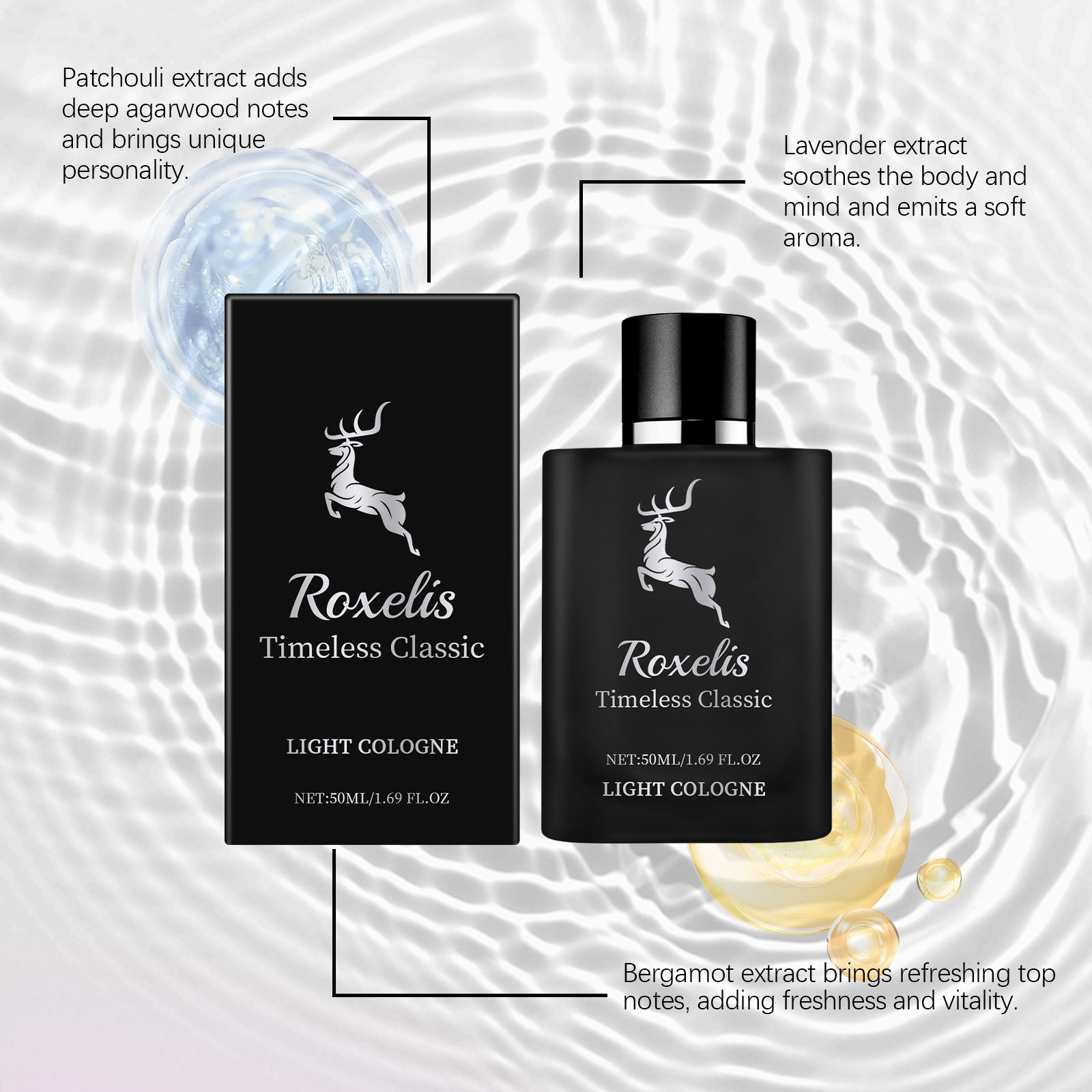 Roxelis Bergamot Perfume Class - Fragrance Perfume For Hair ulasan dan harga