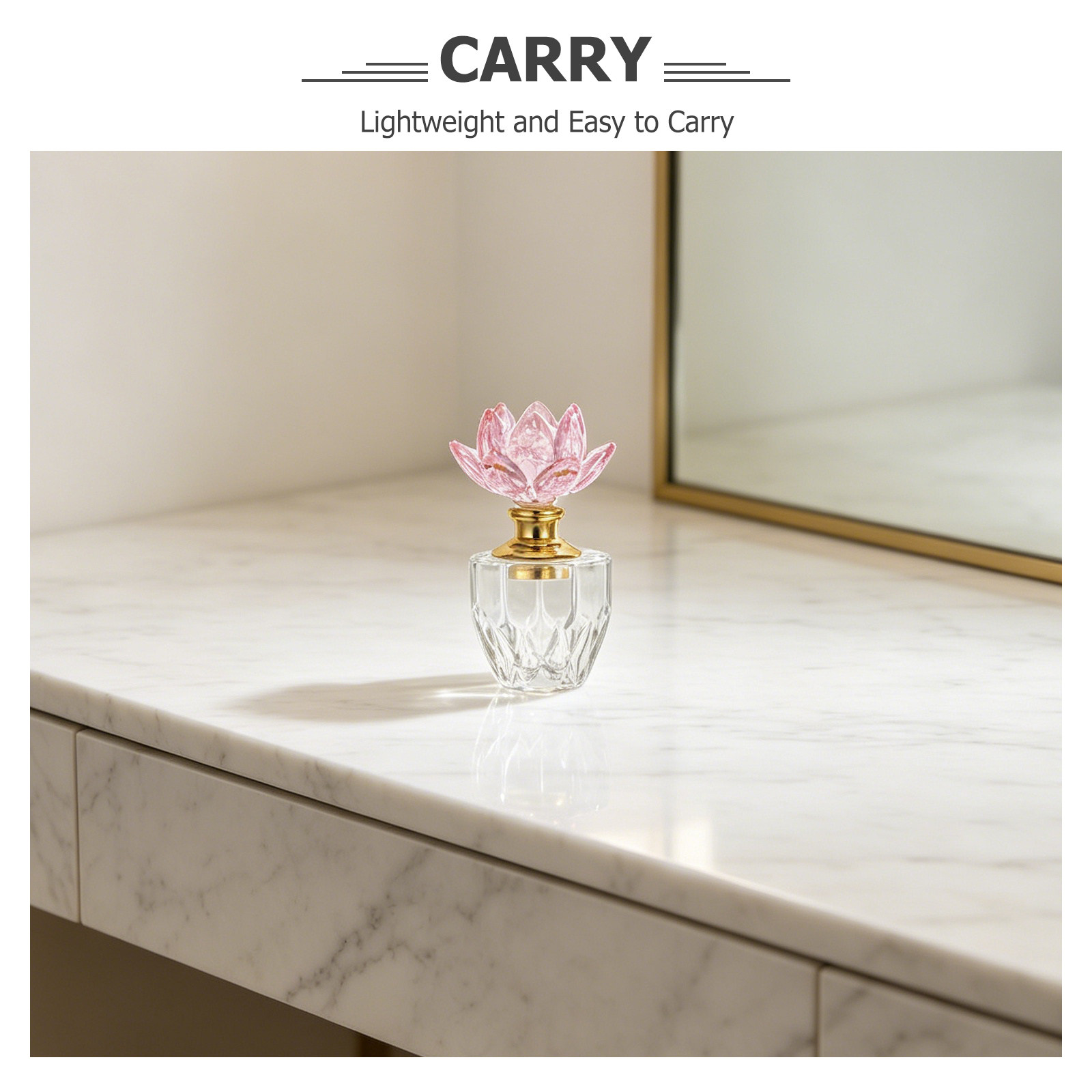 Crystal Perfume Bottle Pink 3M - Perfume Refill Bottle ulasan dan harga